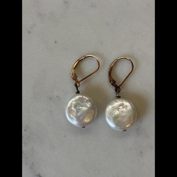 Jewelry - CLOSET CLOSING! LAST CHANCE Authentic Vintage Pearl Drop Earrings .925 Silver